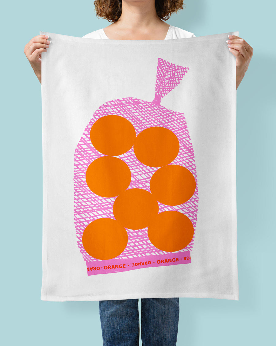 Oranges Tea Towel